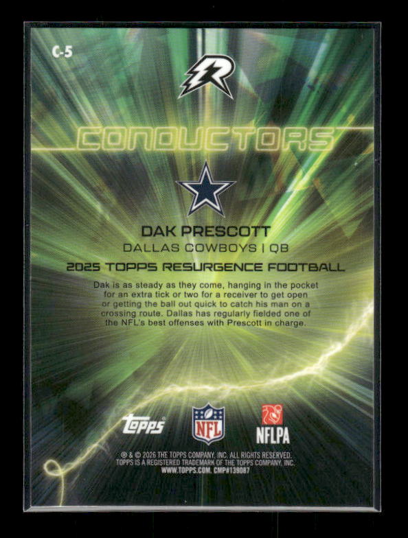 Dak Prescott - 2025 Resurgence Football - Conductors