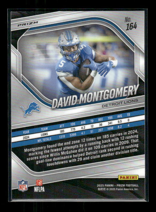 David Montgomery - 2025 Prizm Football - Retail Red Prizm SSP