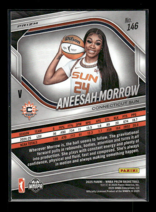 Aneesah Morrow - 2025 Prizm WNBA - Cracked Ice - Rookie Variation