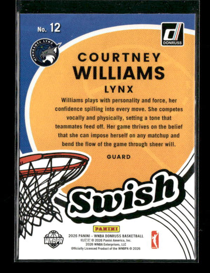 Courtney Williams - 2026 Donruss WNBA - Swish