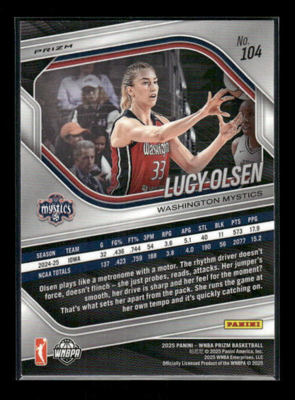 Lucy Olsen - 2025 Prizm WNBA - Silver Prizm - Rookie