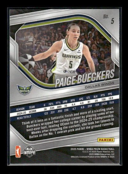 Paige Bueckers - 2025 Prizm WNBA - Rookie