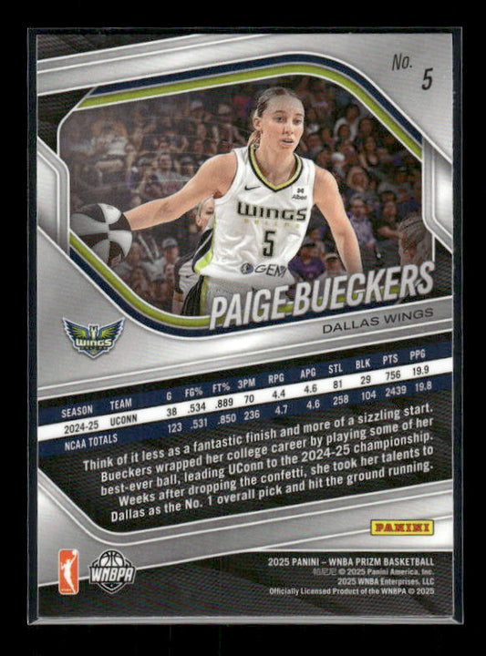 Paige Bueckers - 2025 Prizm WNBA - Rookie