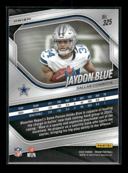 Jaydon Blue - 2025 Prizm Football - White Disco - Rookie
