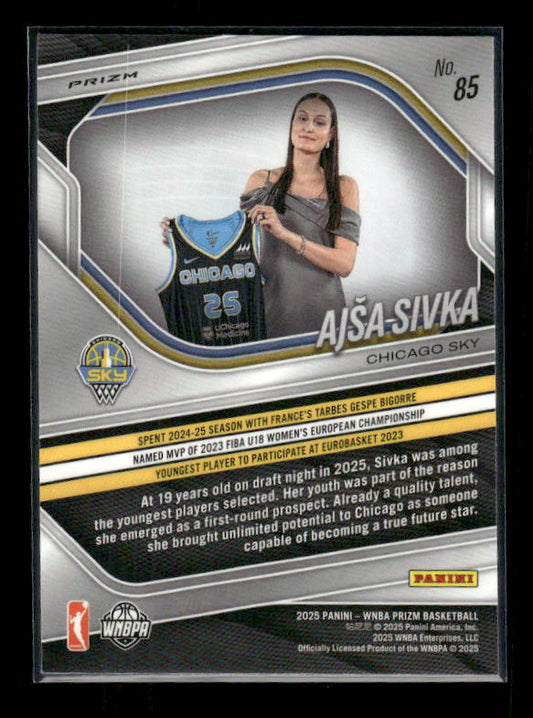 Ajsa Sivka - 2025 Prizm WNBA - WNBA Logo Prizm - Rookie