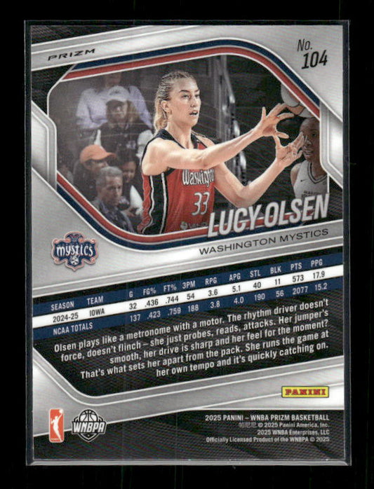 Lucy Olsen - 2025 Prizm WNBA - WNBA Logo Prizm - Rookie