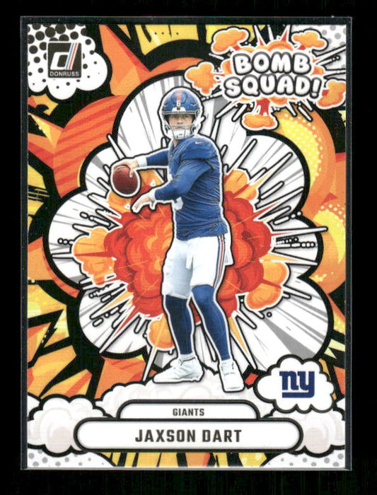 Jaxson Dart - 2025 Donruss Football - Bomb Squad - Rookie