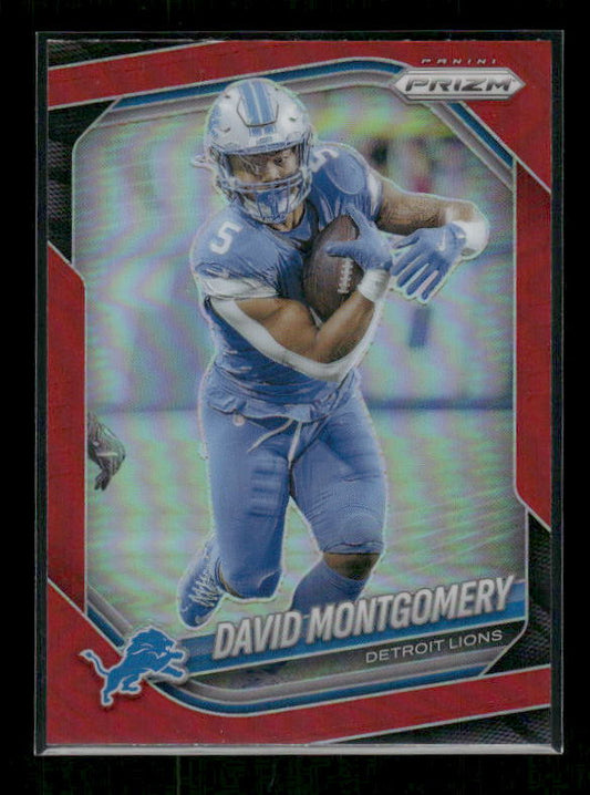 David Montgomery - 2025 Prizm Football - Retail Red Prizm SSP