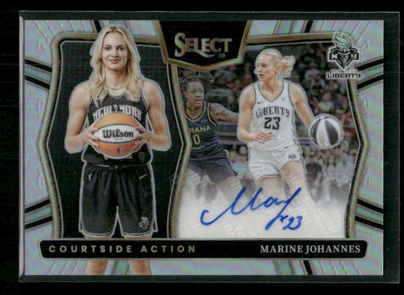 Marine Johannes - 2025 Select WNBA - Silver Courtside Action Auto