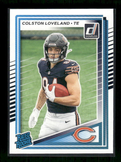 Colston Loveland - 2025 Donruss Football - Rated Rookie