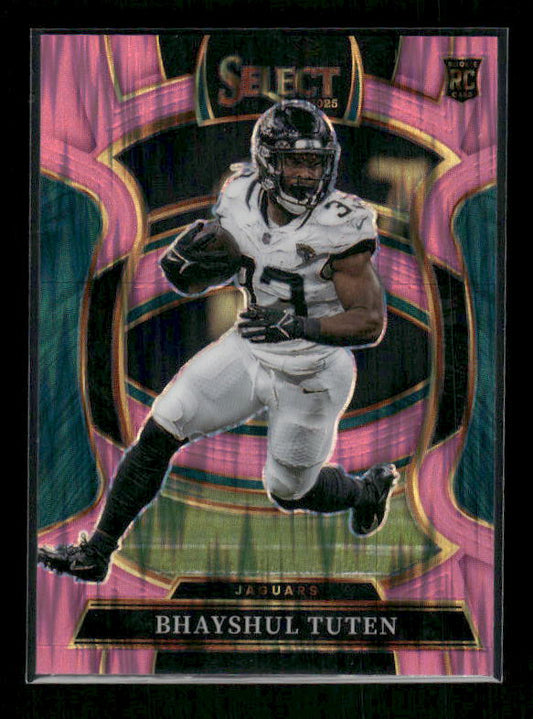 Bhayshul Tuten - 2025 Select Football - Pink Shock - Rookie
