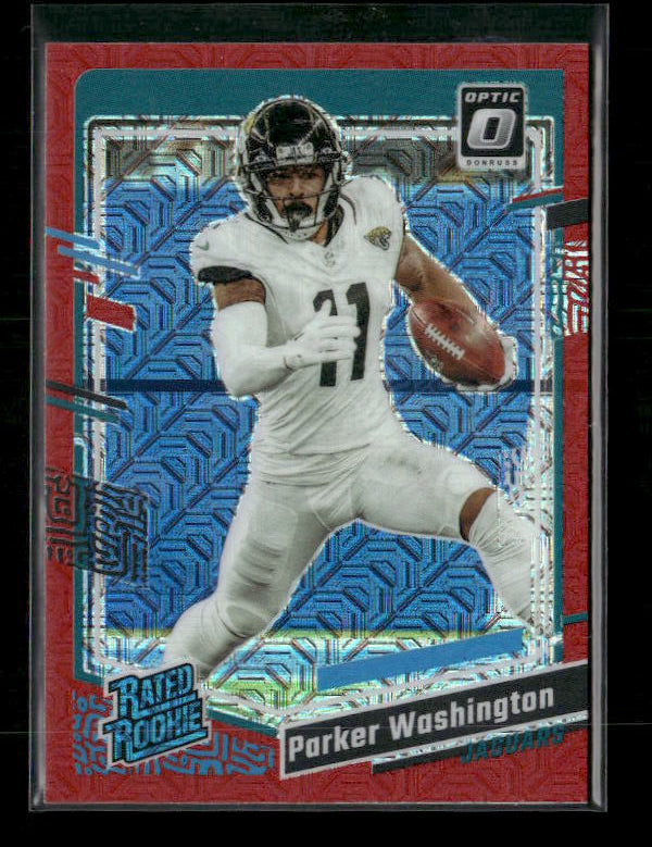 Parker Washington - 2023 Optic Football - Red Mojo - Rated Rookie