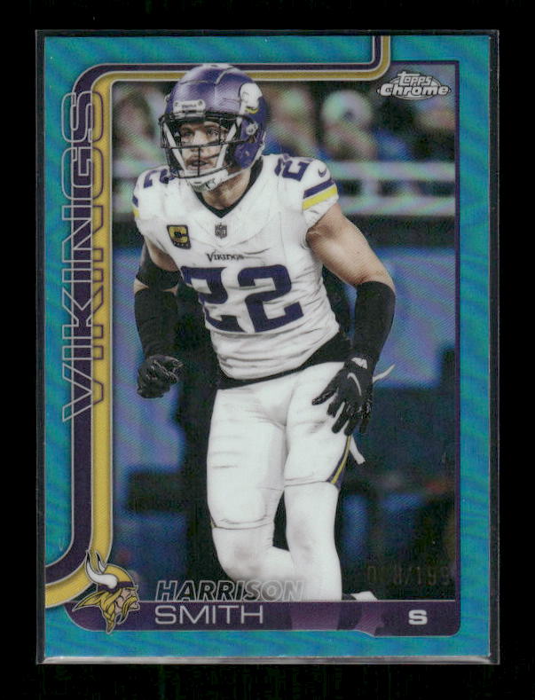 Harrison Smith - 2025 Topps Chrome Football - Aqua Refractor /199