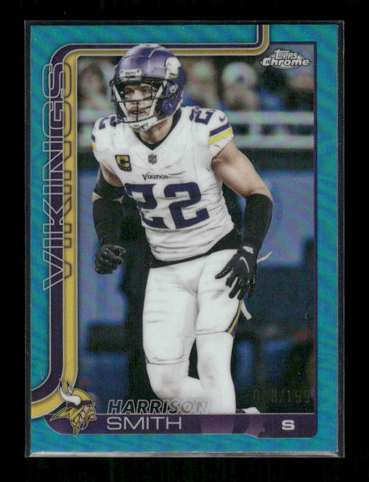 Harrison Smith - 2025 Topps Chrome Football - Aqua Refractor /199