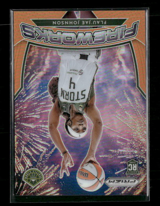 Flau'Jae Johnson - 2026 Prizm WNBA - Orange Fireworks /75 - Rookie