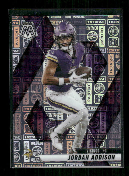 Jordan Addison - 2025 Mosaic Football - Panini Logo Prizm /149