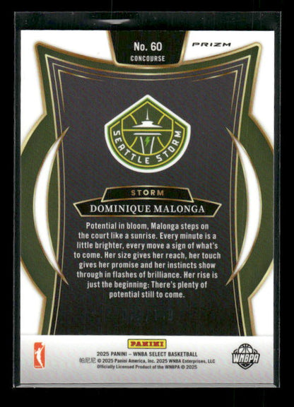 Dominique Malonga - 2025 Select WNBA - Red Prizm /149 - Rookie