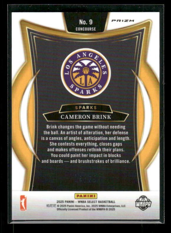 Cameron Brink - 2025 Prizm WNBA - Tie Dye /25