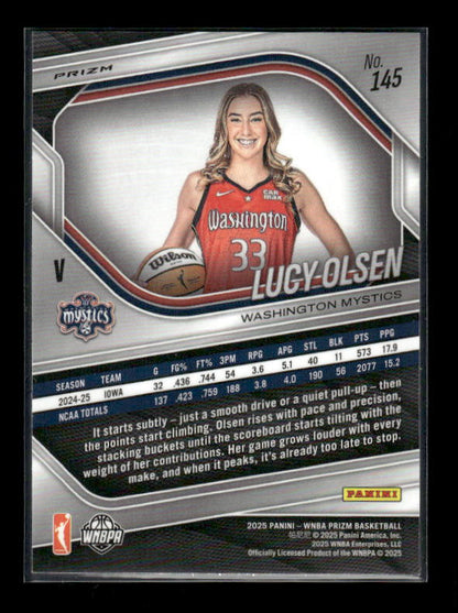 Lucy Olsen - 2025 Prizm WNBA - Green Prizm - Rookie Variation