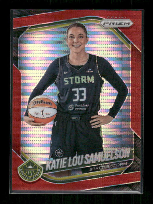 Katie Lou Samuelson - 2025 Prizm WNBA - Red Pulsar Prizm /299