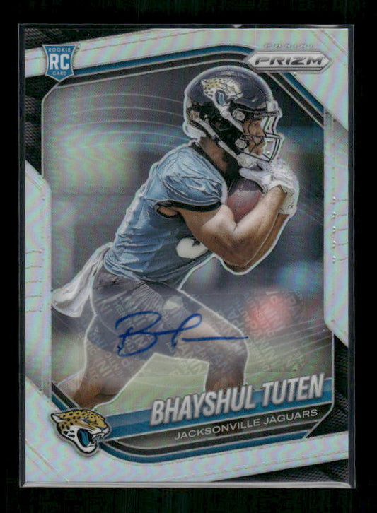 Bhayshul Tuten - 2025 Prizm Football - Silver Prizm Auto - Rookie