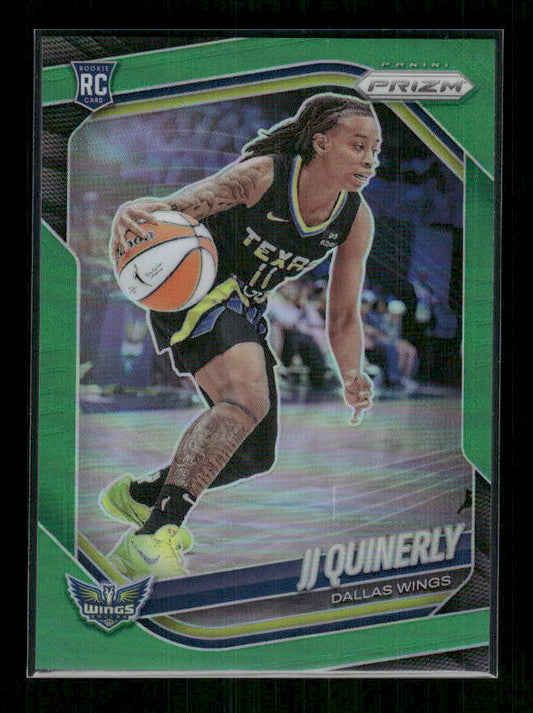 JJ Quinerly - 2025 Prizm WNBA - Green Prizm - Rookie