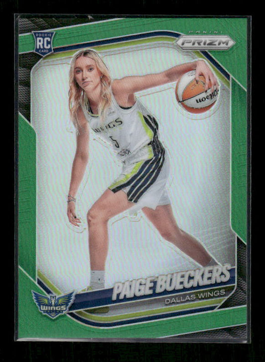 Paige Bueckers - 2025 Prizm WNBA - Green Prizm - Rookie Variation