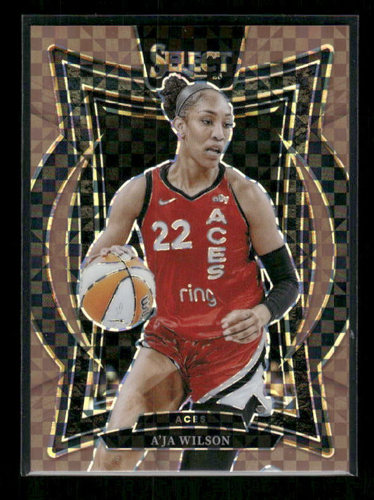 A'Ja Wilson - 2025 Select WNBA - Bronze Checker /49