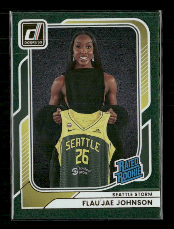 Flau'Jae Johnson - 2026 Donruss WNBA - Green Shimmer - Rated Rookie