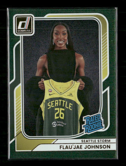Flau'Jae Johnson - 2026 Donruss WNBA - Green Shimmer - Rated Rookie