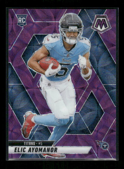 Elic Ayomanor - 2025 Mosaic Football - Purple Scope - Rookie