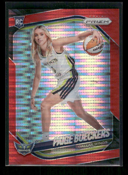 Paige Bueckers - 2025 Prizm WNBA - Red Pulsar /299 - Rookie Variation