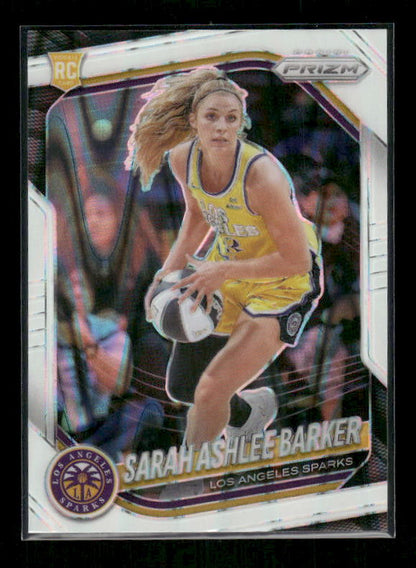 Sarah Ashlee Barker - 2025 Prizm WNBA - White Seismic - Rookie