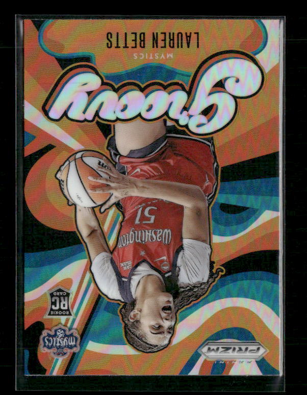 Lauren Betts - 2026 Prizm WNBA - Silver Groovy - Rookie
