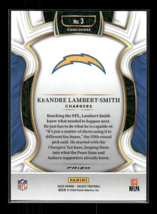 KeAndre Lambert Smith - 2025 Select Football - Green & Yellow Shock - Rookie