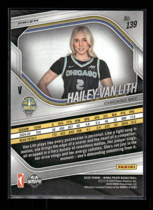 Hailey Van Lith - 2025 Prizm WNBA - WNBA Logo Prizm - Rookie Variation