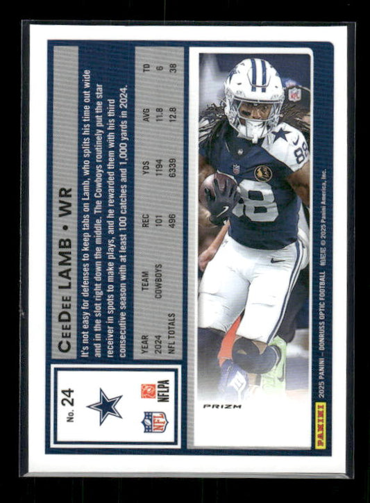 CeeDee Lamb - 2025 Optic Football - Holo Prizm