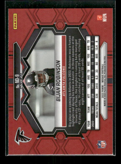 Bijan Robinson - 2023 Mosaic Football - NFL Debut Mosaic Prizm - Rookie
