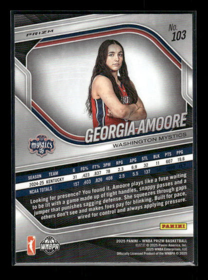 Georgia Amoore - 2025 Prizm WNBA - Ice Prizm - Rookie