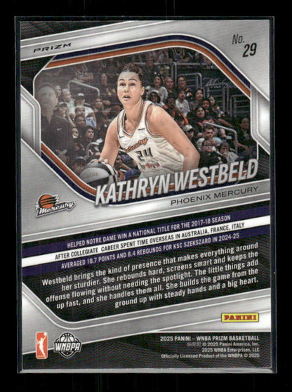 Kathryn Westbeld - 2025 Prizm WNBA - Ice Prizm - Rookie