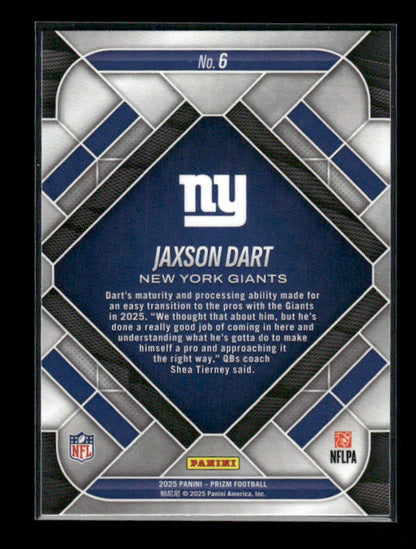 Jaxson Dart - 2025 Prizm Football - Emergent - Rookie