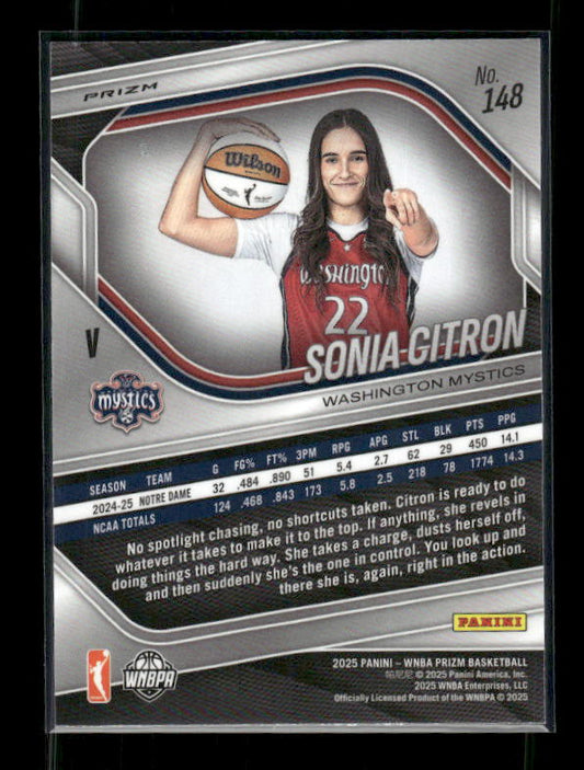 Sonia Citron - 2025 Prizm WNBA - Blue Velocity - Rookie Variation