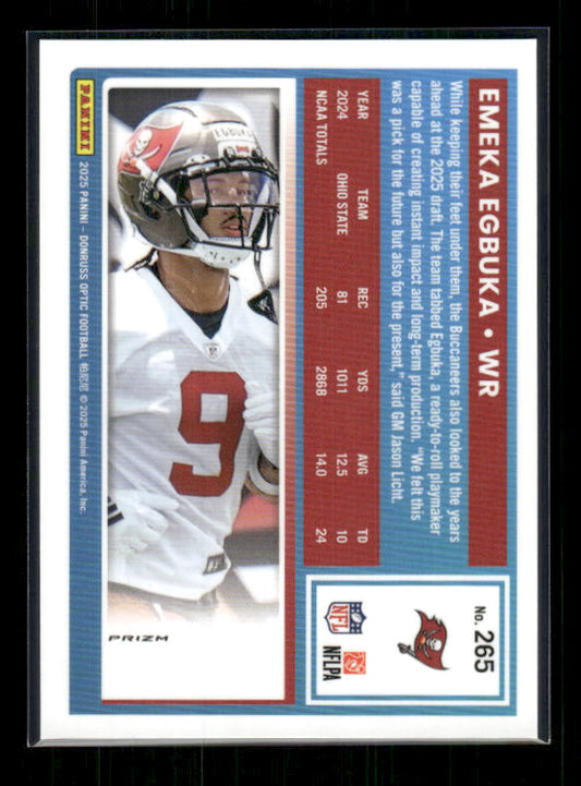 Emeka Egbuka - 2025 Optic Football - Stars - Rated Rookie