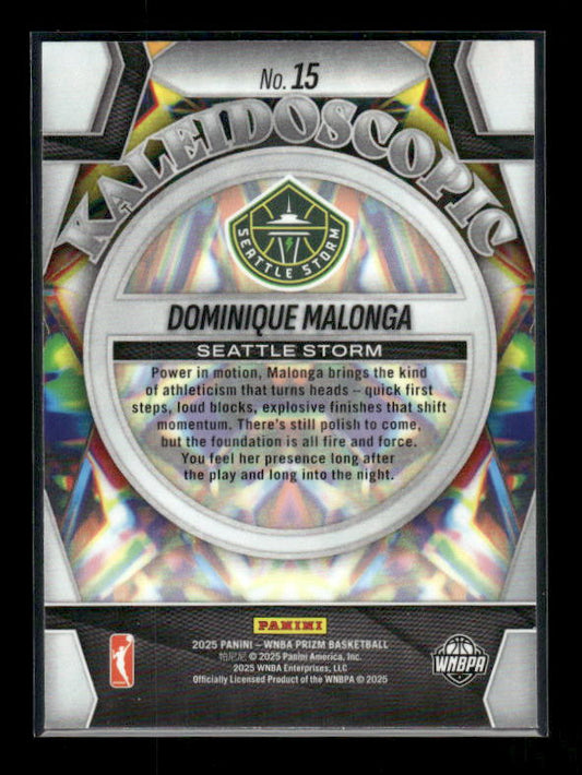 Dominique Malonga - 2025 Prizm WNBA - Kaleidoscopic - Rookie
