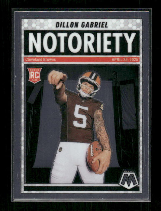 Dillon Gabriel - 2025 Mosaic Football - Notoriety - Rookie