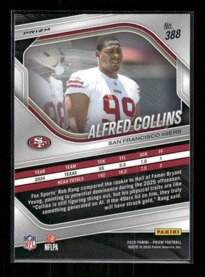 Alfred Collins - 2025 Prizm Football - Lazer Prizm - Rookie
