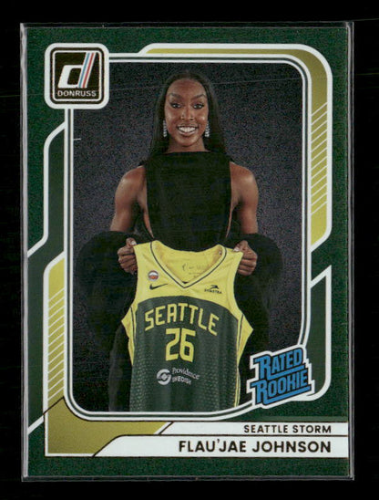 Flau'Jae Johnson - 2026 Donruss WNBA - Green Shimmer - Rated Rookie