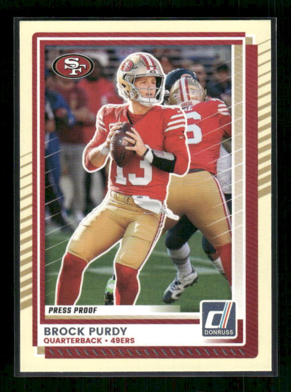 Brock Purdy - 2025 Donruss Football - Yellow Press Proof