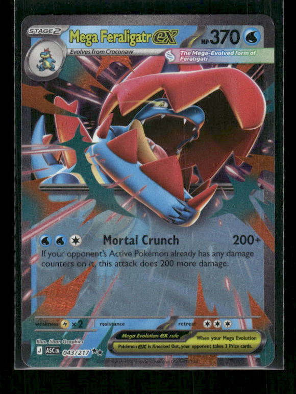 Mega Feraligatr ex 2026 Mega Evolution: Ascended Heroes #43/217 Double Rare