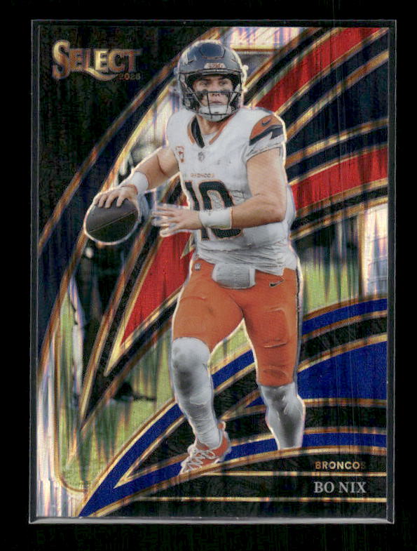 Bo Nix - 2025 Select Football - Club Red & Blue Shock